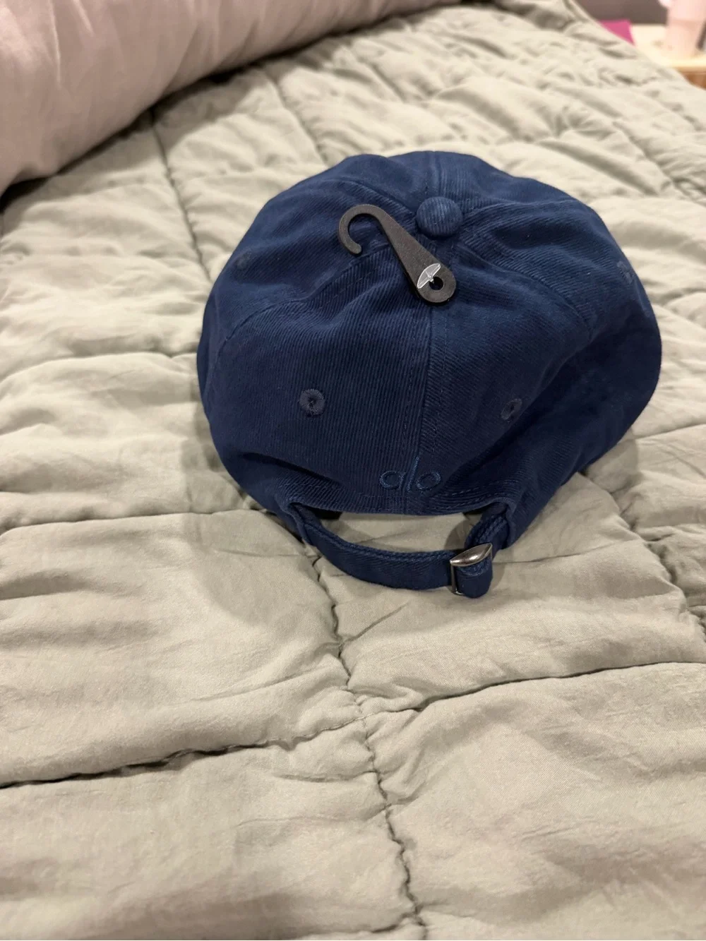 Alo Womens Navy Logo Baseball Cap